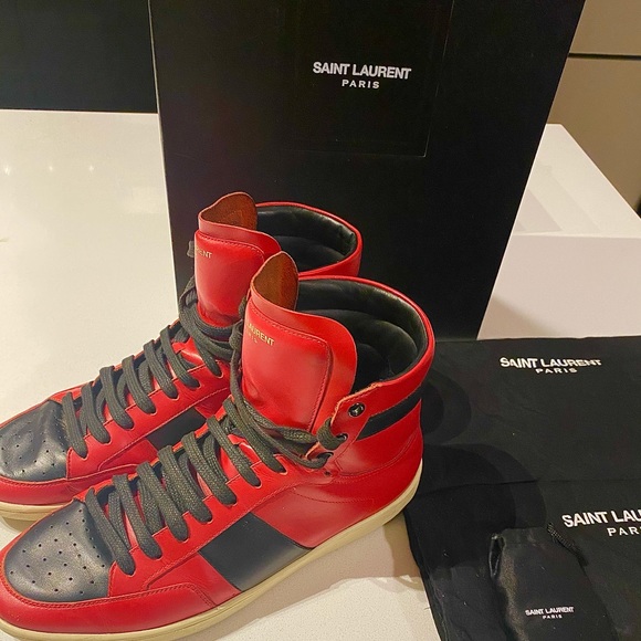 SAINT LAURENT HIGH TOP SNEAKERS - Picture 2 of 3